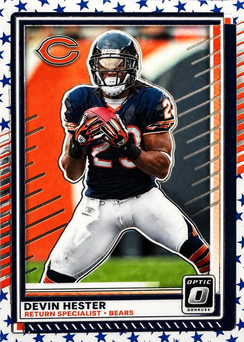 Devin Hester 2025 Donruss Optic front