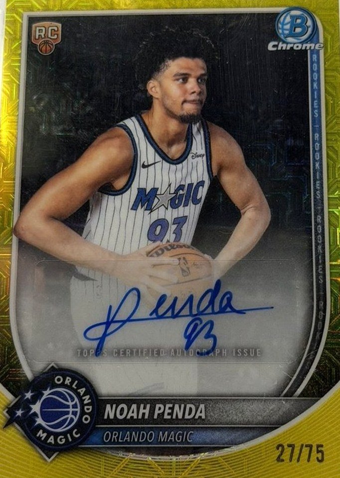 Noah Penda 2025 Bowman Chrome front
