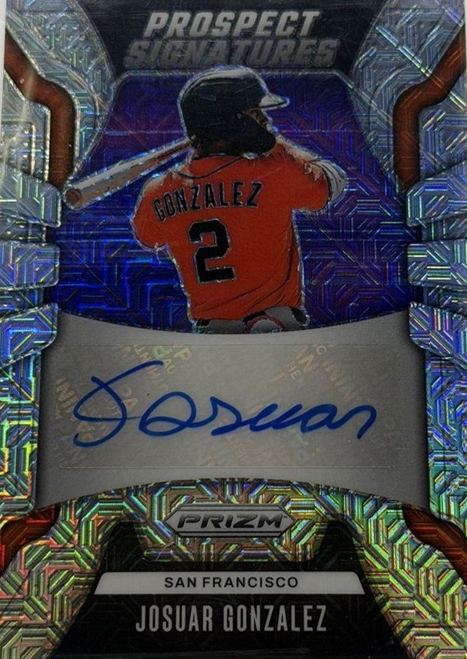 Josuar Gonzalez 2026 Panini Prizm front