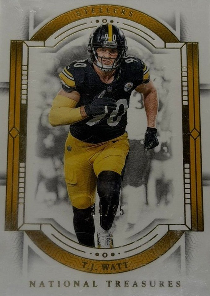 T.J. Watt 2023 Panini National Treasures front