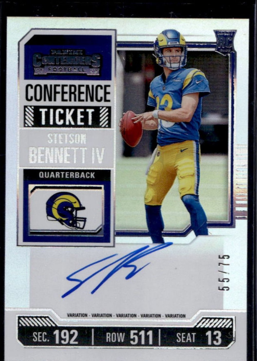Stetson Bennett IV 2023 Panini Contenders front