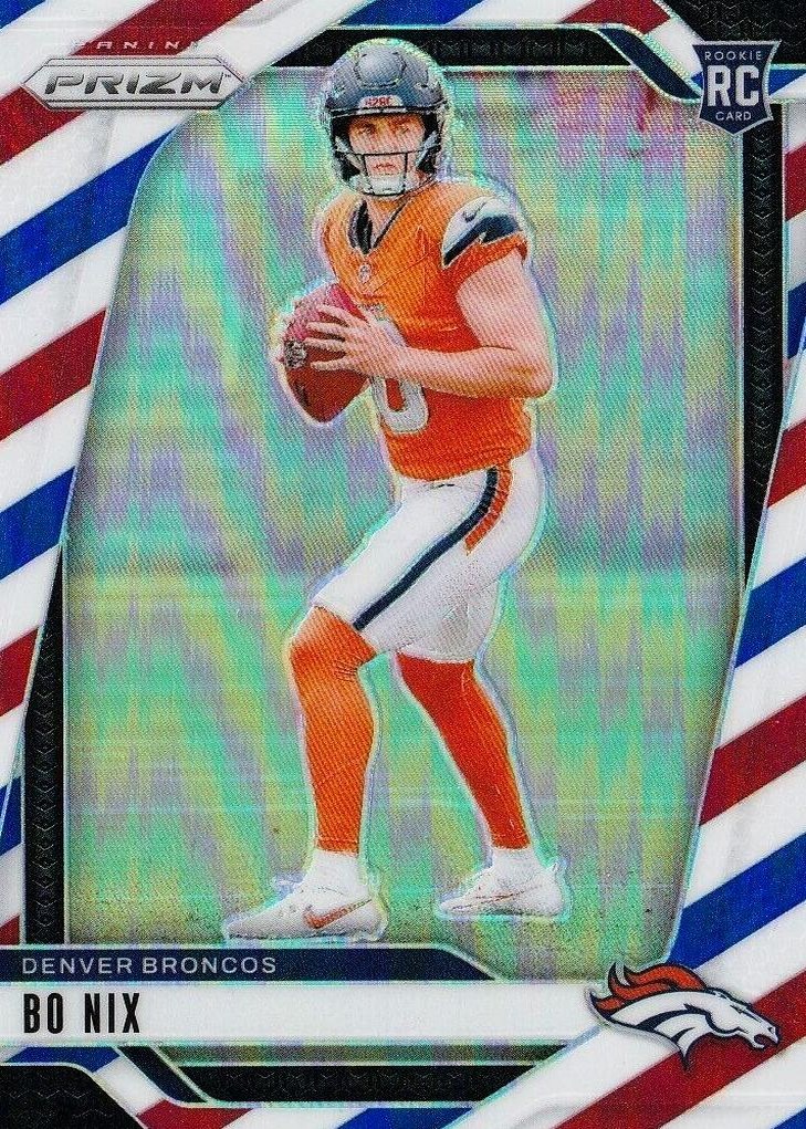 Bo Nix 2024 Panini Prizm front