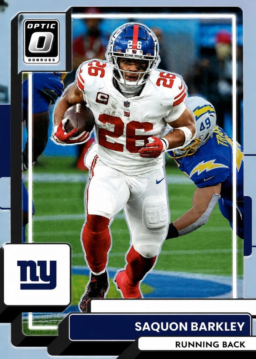 Saquon Barkley 2022 Donruss Optic front