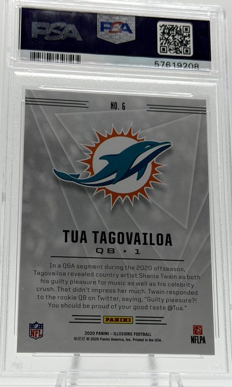 Tua Tagovailoa 2020 Panini Illusions back