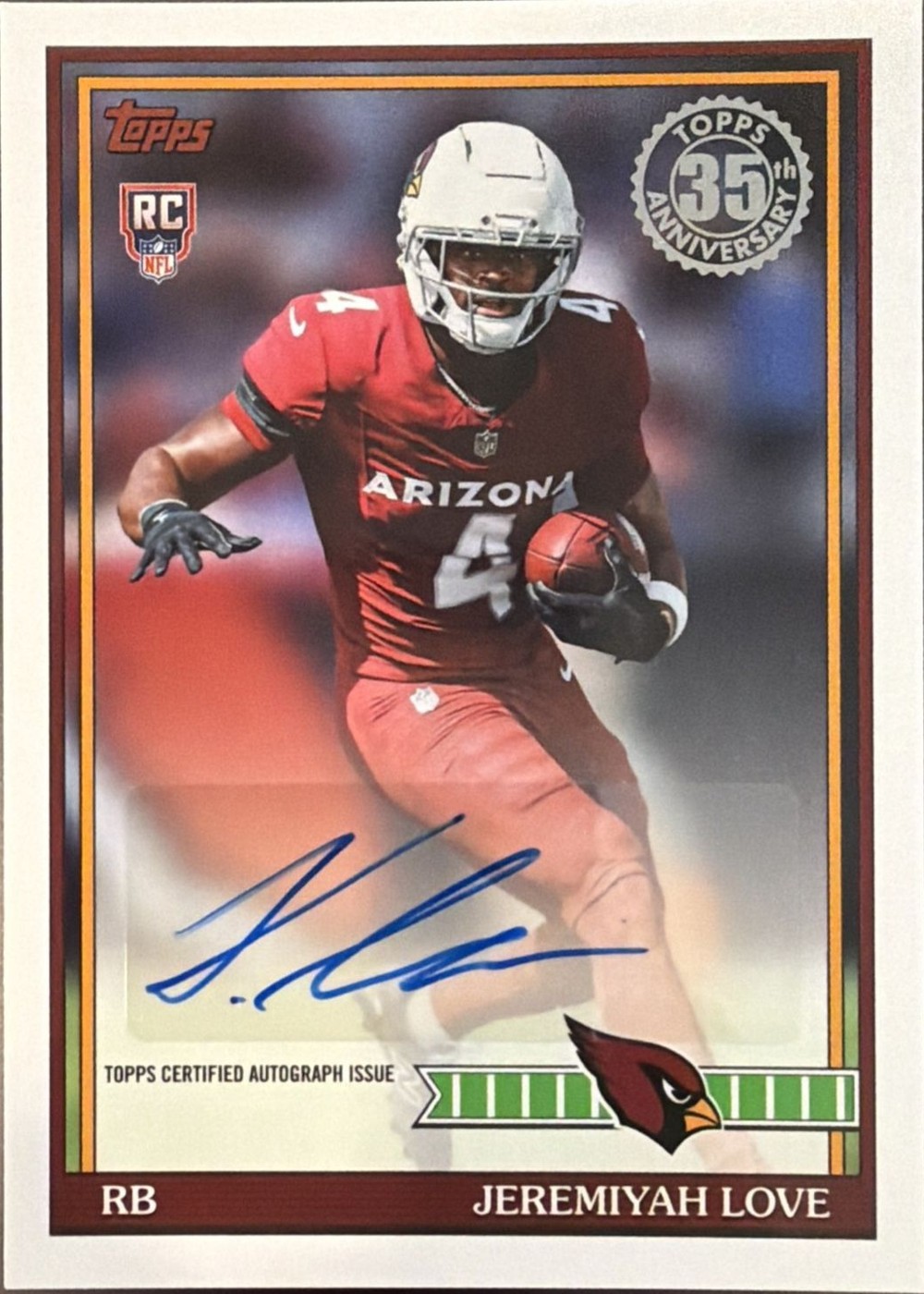 Jeremiyah Love 2026 Topps front