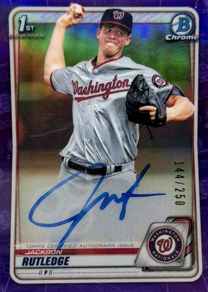 Jackson Rutledge 2020 Bowman Chrome front