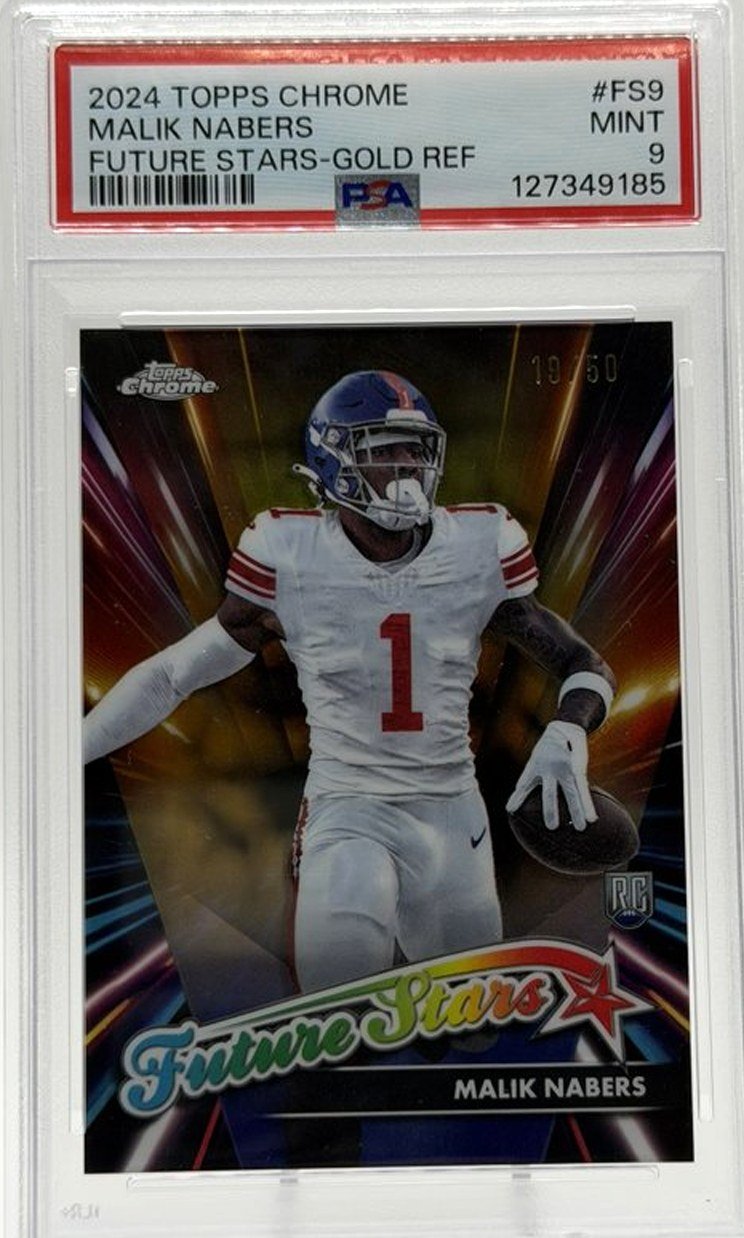 Malik Nabers 2024 Topps Chrome front