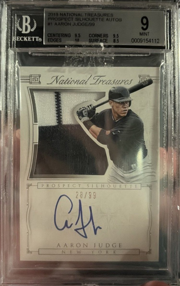Aaron Judge 2015 Panini National Treasures front