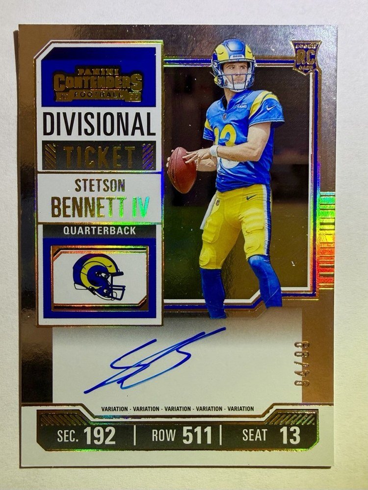 Stetson Bennett 2023 Panini Contenders front