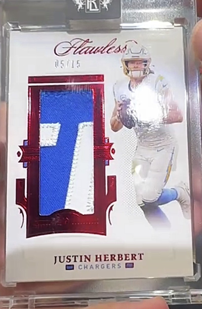 Justin Herbert 2022 Panini Flawless front