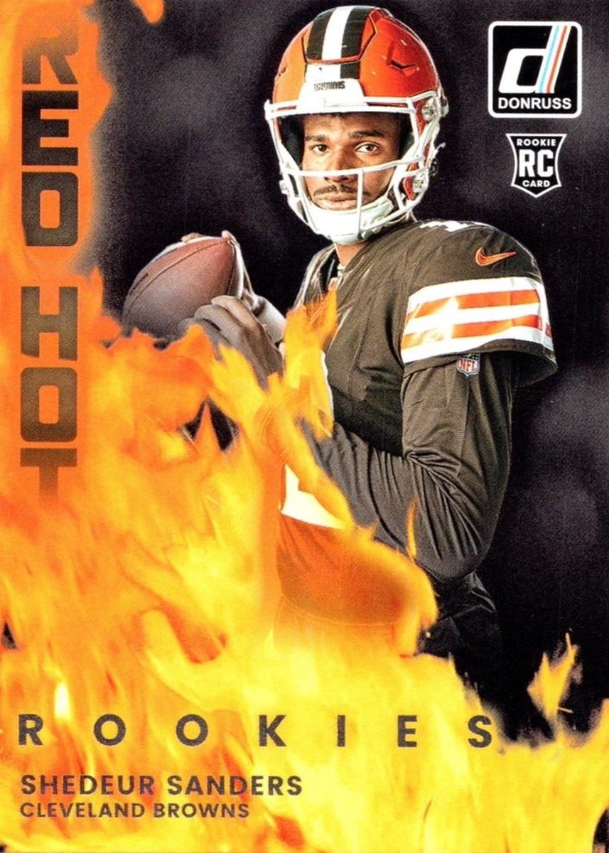 Shedeur Sanders 2025 Panini Donruss front