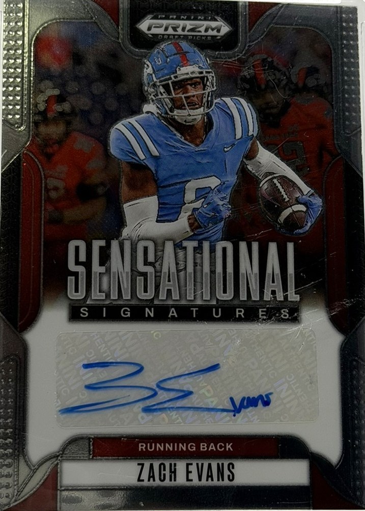 Zach Evans 2025 Panini Prizm Draft Picks front