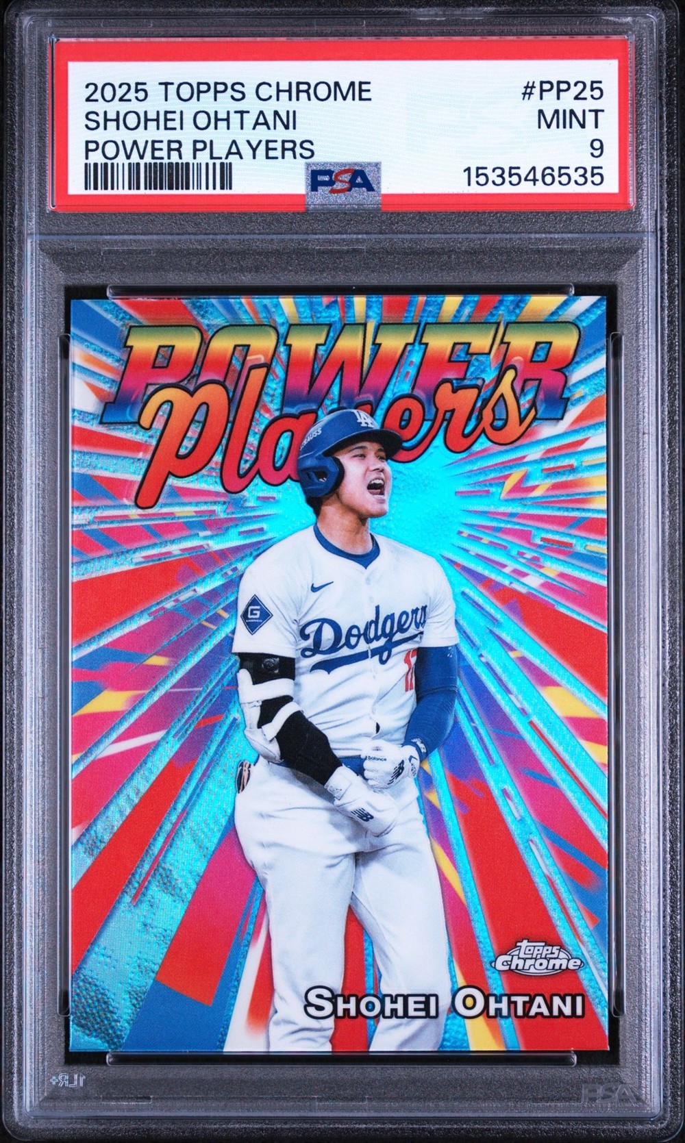 Shohei Ohtani 2025 Topps Chrome front