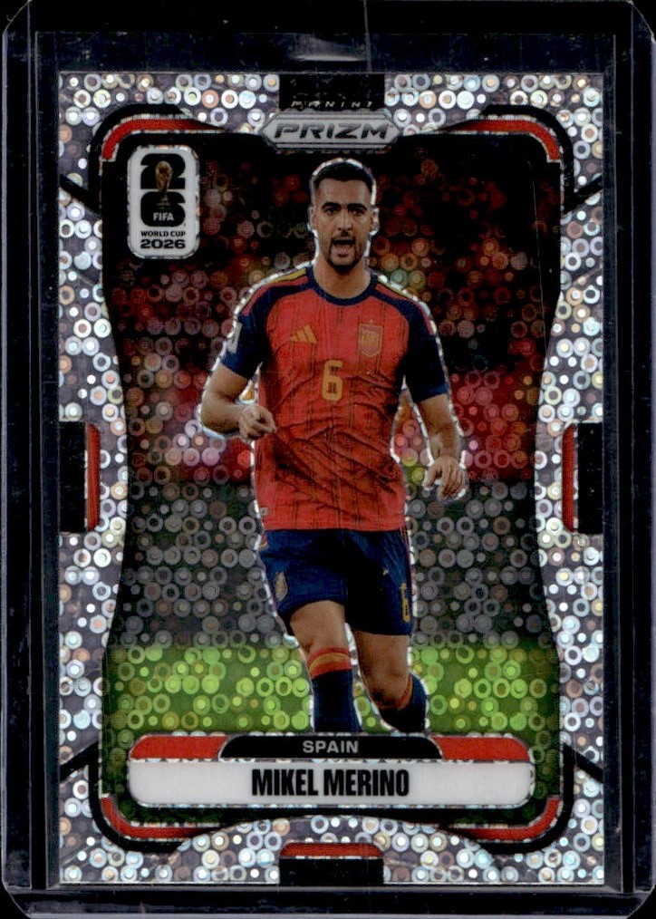 Mikel Merino 2026 Panini Prizm FIFA World Cup front