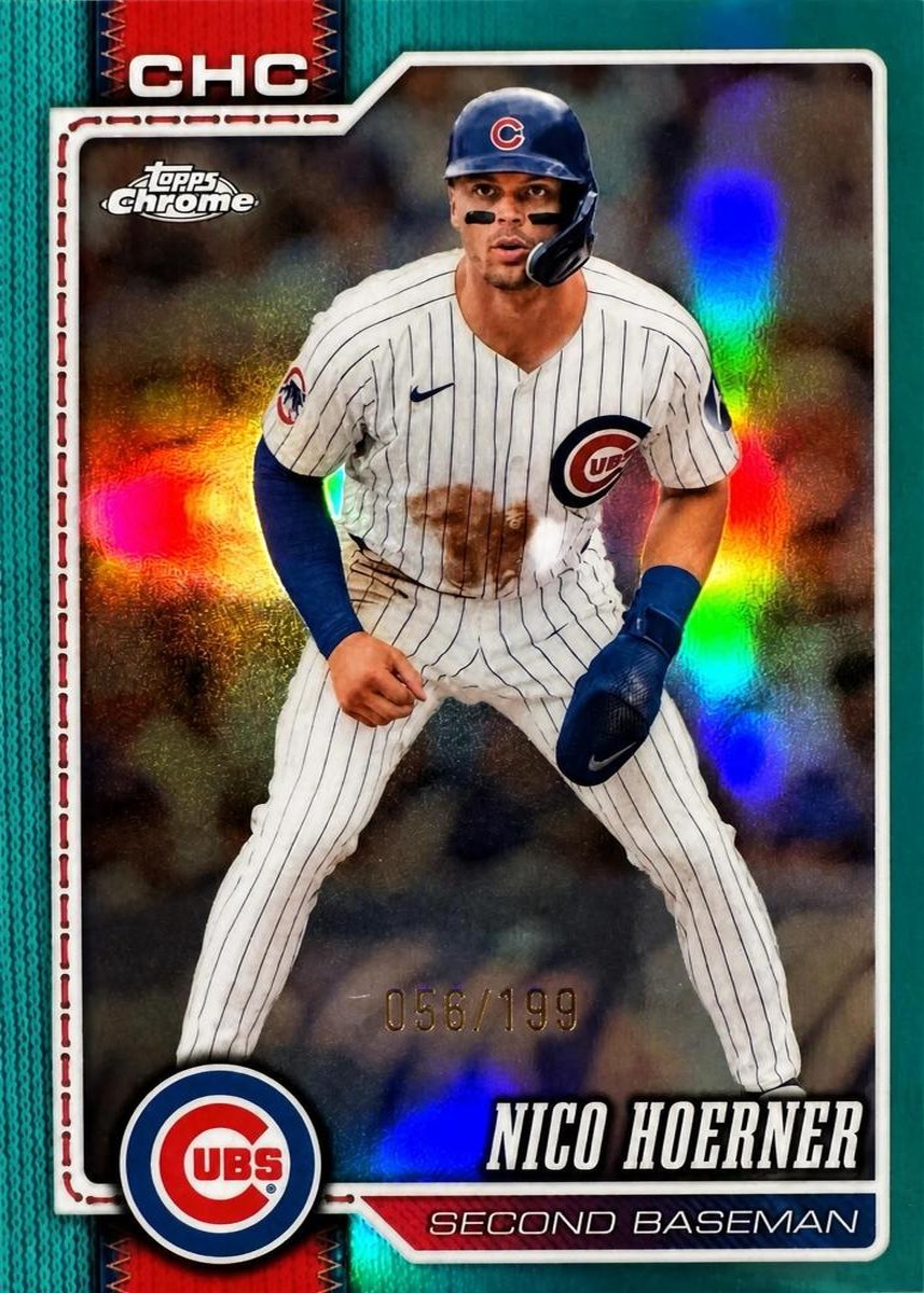 Nico Hoerner 2026 Topps Chrome front