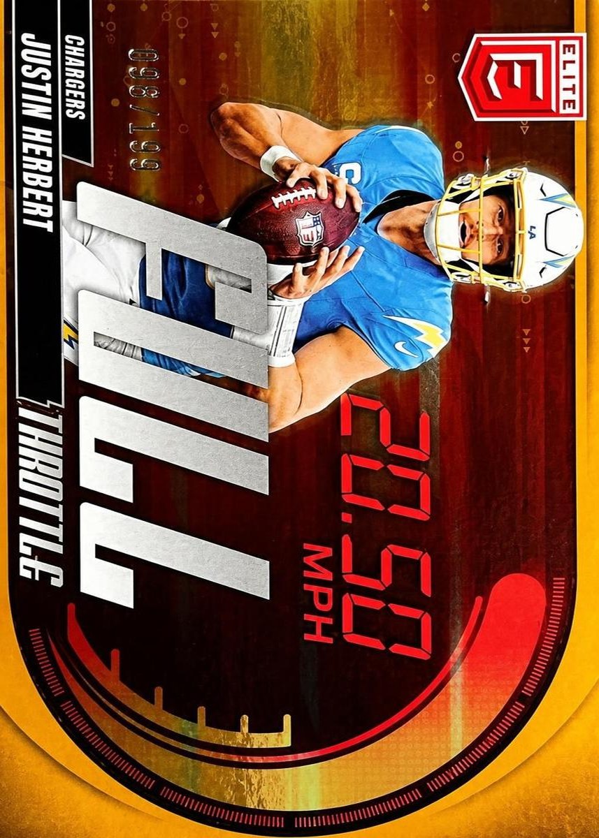 Justin Herbert 2025 Panini Donruss Elite front
