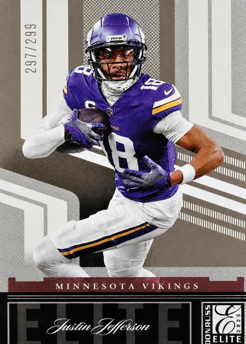 Justin Jefferson 2025 Panini Donruss Elite front
