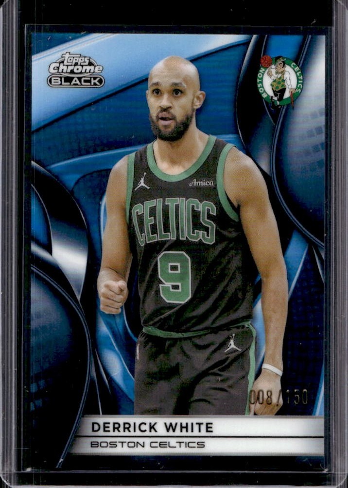 Derrick White 2025 Topps Chrome Black front