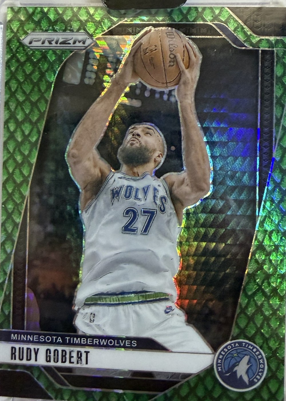 Rudy Gobert 2024 Panini Prizm front