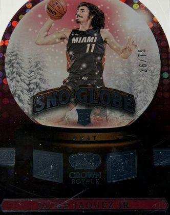 Jaime Jaquez Jr. 2023 Panini Crown Royale Sno Globe Blue /75