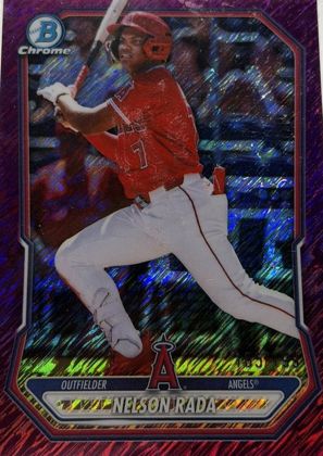 Nelson Rada 2026 Bowman Chrome Chrome Prospects Fuchsia Shimmer Refractor /199