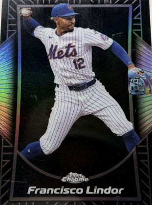 Francisco Lindor 2025 Topps Chrome Shadow Etch