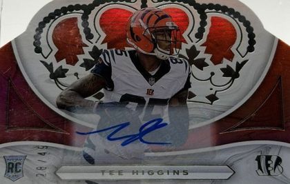 Tee Higgins 2020 Panini Chronicles Crown Royale Rookie Autographs /49