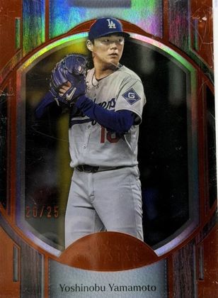 Yoshinobu Yamamoto 2025 Topps Five Star Orange /25