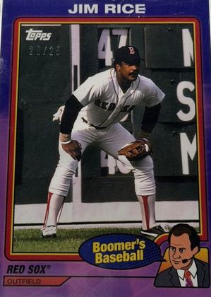 Jim Rice 2024 Topps x Chris Berman Boomer's Baseball Purple /25