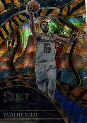Vasilije Micic 2023 Panini Select Courtside Tiger Prizm