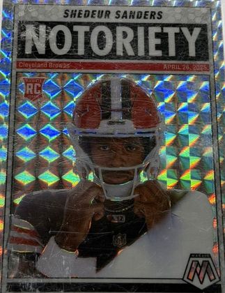 Shedeur Sanders 2025 Panini Mosaic Notoriety Mosaic