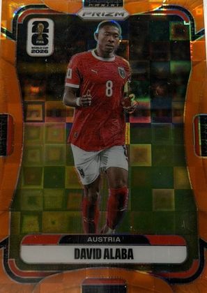 David Alaba 2026 Panini Prizm World Cup Orange Pandora /215