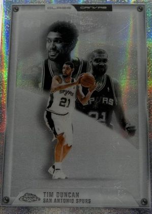 Tim Duncan 2025 Topps Chrome Update Glass Canvas