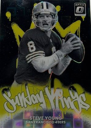 Steve Young 2025 Donruss Optic Sunday Kings Black Pandora /25