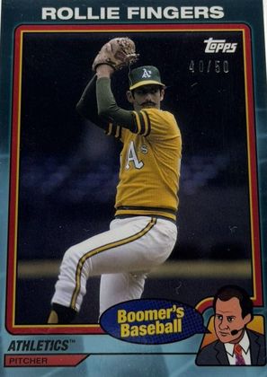 Rollie Fingers 2024 Topps x Chris Berman Boomer's Baseball Teal /50