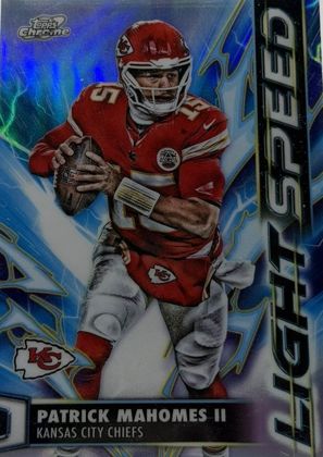 Patrick Mahomes II 2025 Topps Cosmic Chrome Light Speed