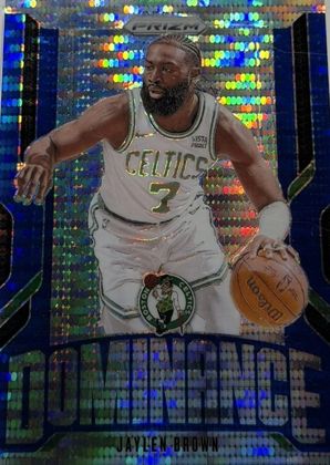Jaylen Brown 2024 Panini Prizm Dominance Blue Pulsar /99