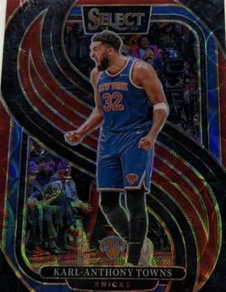 Karl-Anthony Towns 2024 Panini Select Premier Level Red Scope /249