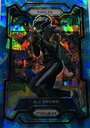 A.J. Brown 2023 Panini Prizm Blue Ice /99