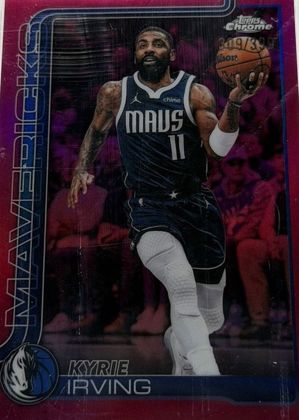 Kyrie Irving 2025 Topps Chrome Magenta Refractor /399