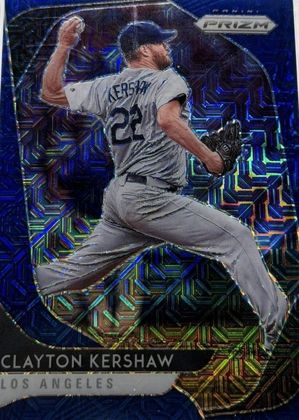 Clayton Kershaw 2020 Panini Prizm Blue Mojo /175