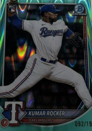 Kumar Rocker 2025 Bowman Chrome Aqua RayWave Refractor /199