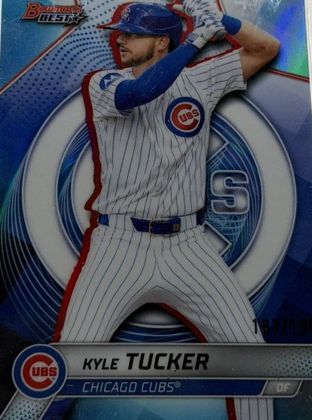 Kyle Tucker 2025 Bowman's Best Aqua Refractor /199