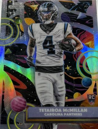 Tetairoa McMillan 2025 Topps Cosmic Chrome Refractor