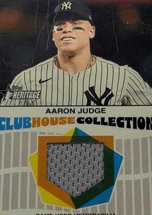 Aaron Judge 2026 Topps Heritage Clubhouse Collection Relics