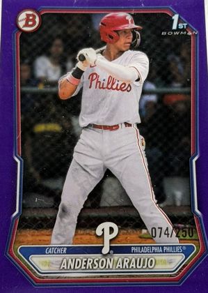 Anderson Araujo 2026 Bowman Bowman Prospects Purple Border /250