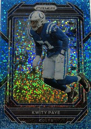 Kwity Paye 2022 Panini Prizm Blue Sparkle /96