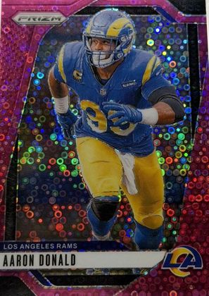 Aaron Donald 2024 Panini Prizm No Huddle Pink /25