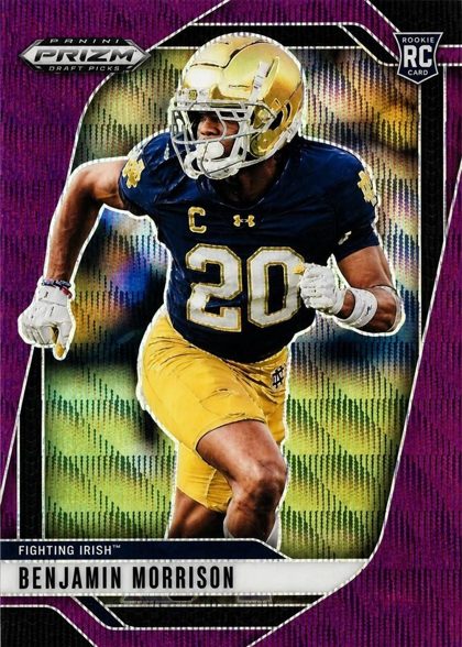 Benjamin Morrison 2025 Panini Prizm Draft Picks Purple Wave