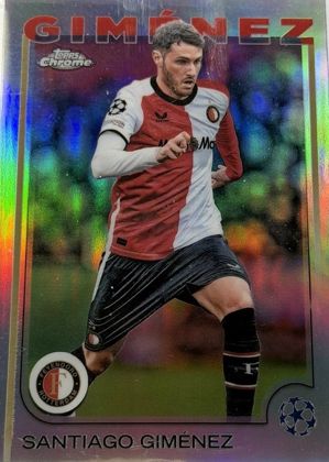 Santiago Gimenez 2024 Topps Chrome UEFA Club Competitions Refractor